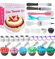 156-in-1 Baking Accessories with Cake Turntable Stand