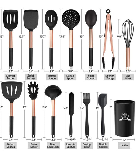 Silicone Cooking Utensil Set 14pcs
