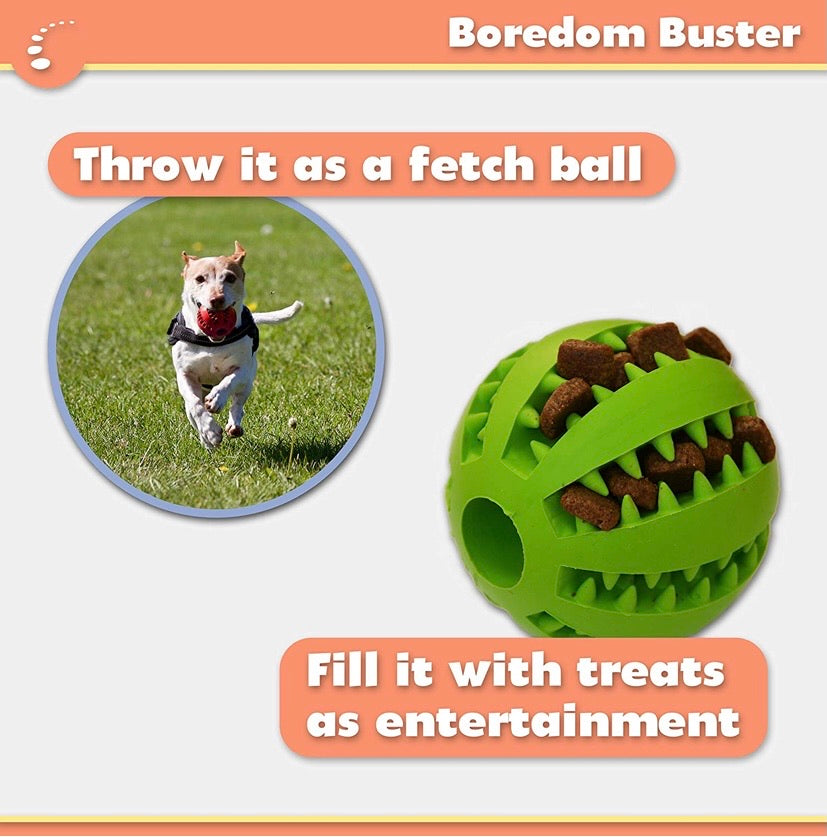 Interactive Dog Treat Puzzle Ball – Small & Large