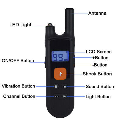 Waterproof Electric Pet Dog Training E-Collar Anti-Bark Obedience Remote Control