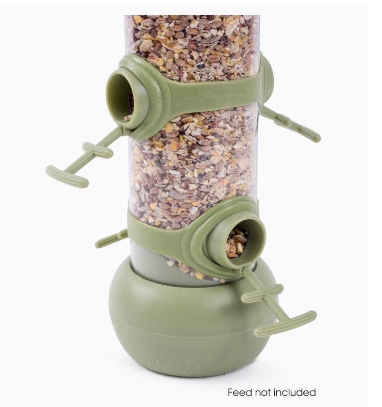 Four-Port Tube Bird Seed Feeder