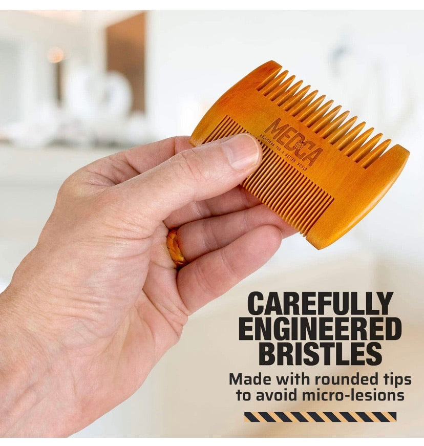 Wooden Beard and Comb Set for Men