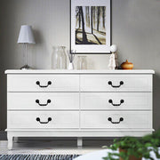 KUBI White Lowboy Chest of Drawers