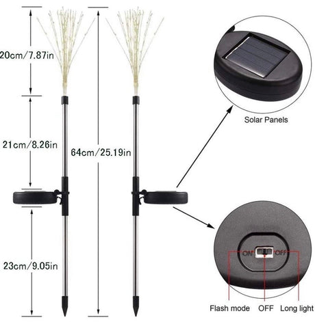 Solar LED Firework Lights