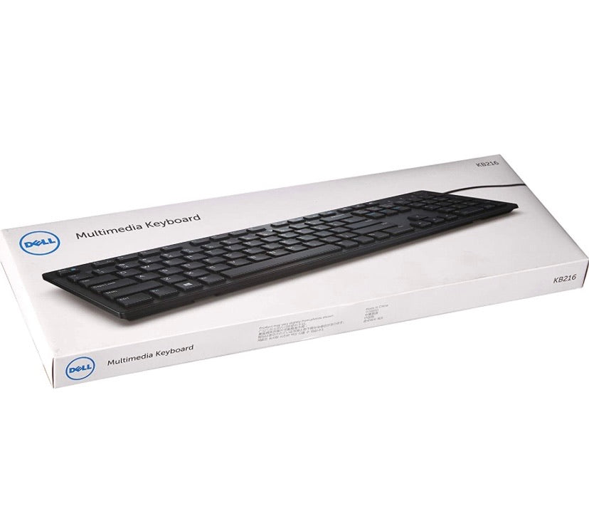 Dell KB216 Full-Size Wired Multimedia Keyboard – Black