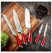 Kitchen Knife 8pc Block Set Microsharp Knives Stainless Steel Gift Scissor