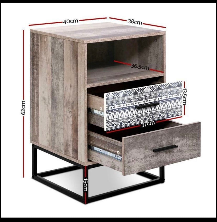 Wood Bedside Stand