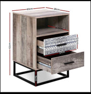 Wood Bedside Stand