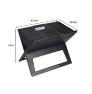 Compact Fold-Flat Portable Charcoal BBQ Grill