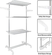 Extra-Large 3-Tier Folding Clothes Airer – 20m Drying Space