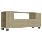 Rolling TV Entertainment Unit with Storage