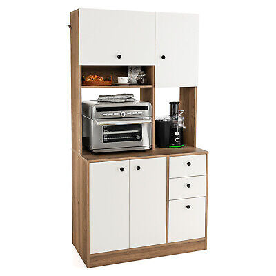 180 cm Tall Kitchen Pantry Cabinet with 3 Drawers