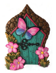 Miniature Resin Butterfly Fairy Door – 14.6 × 11.43cm
