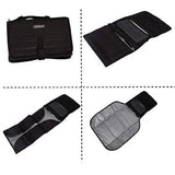 Portable Baby Changing Pad Diaper Bag Mat & Foldable Travel Changing Station with Bonus Wipe Case, Black