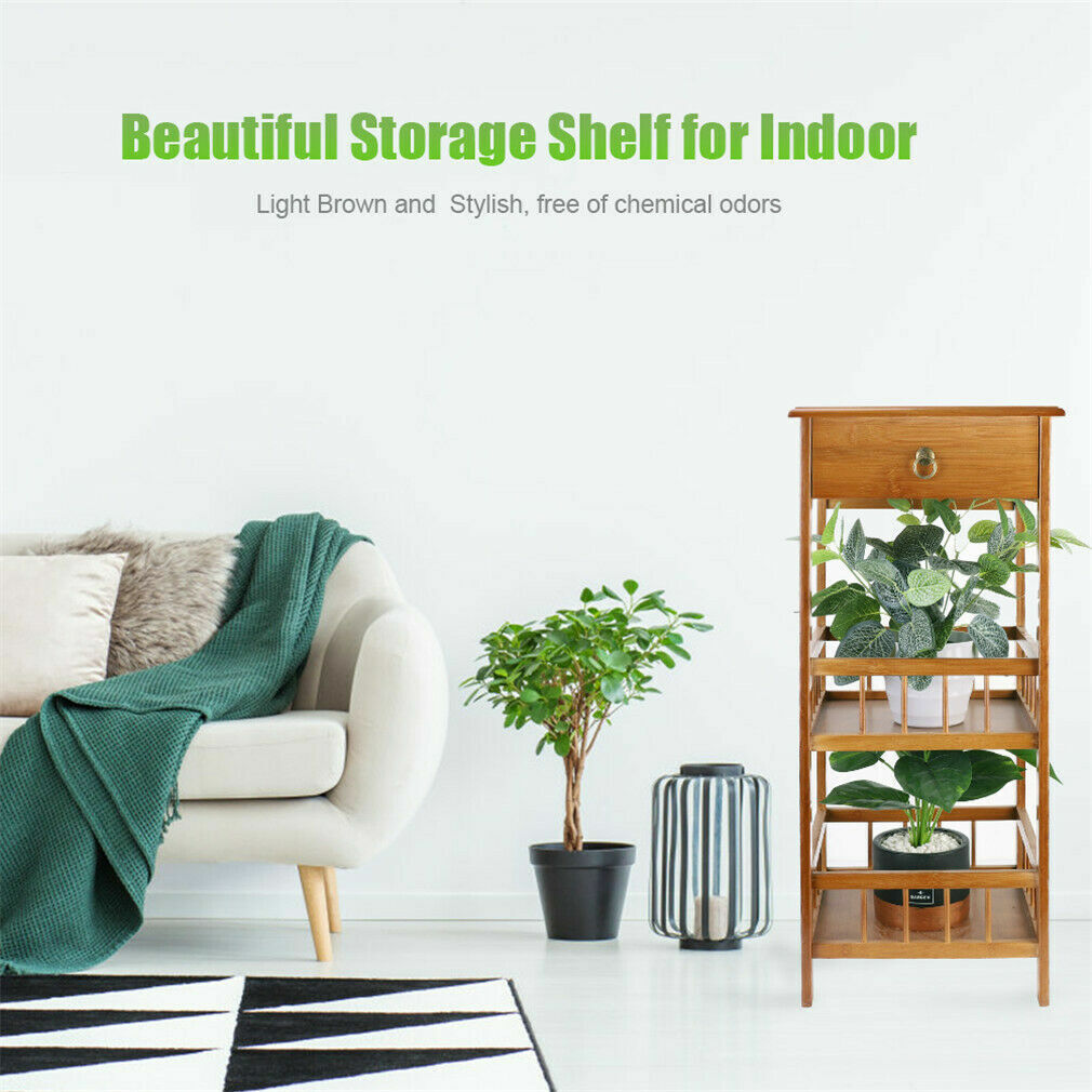 Industrial Solid-Wood Side Table