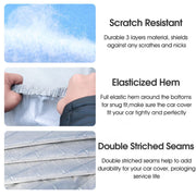 6 Layer Car Cover Waterproof Aluminum UV Dust Hail Resitant Universal 4 Size