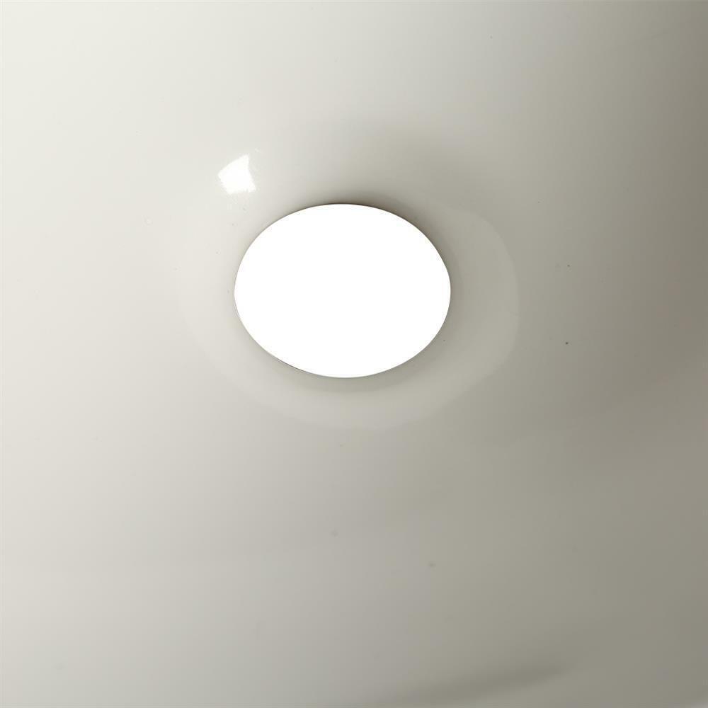 Oval High-Gloss Ceramic Countertop Basin – 41 × 34 cm