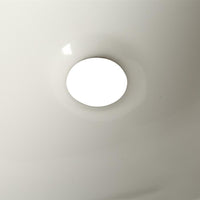 Oval High-Gloss Ceramic Countertop Basin – 41 × 34 cm