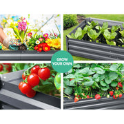 Galvanised-Steel Raised Garden Bed – 180 × 90 × 30 cm