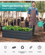 Raised Steel Garden Beds – 120 × 90 × 30 cm, Set of 2