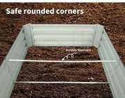 Raised Steel Garden Beds – 120 × 90 × 30 cm, Set of 2