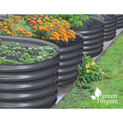 Oval Galvanised-Steel Raised Garden Bed