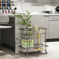 2-Tier Rolling Side & Serving Cart