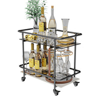 2-Tier Rolling Side & Serving Cart