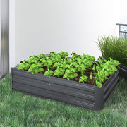Raised Steel Garden Beds – 120 × 90 × 30 cm, Set of 2