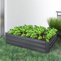 Raised Steel Garden Beds – 120 × 90 × 30 cm, Set of 2