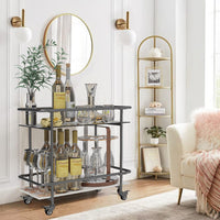 2-Tier Rolling Side & Serving Cart